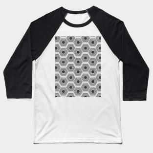 Simple Hexagon Pattern Baseball T-Shirt